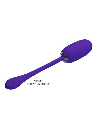 PRETTY LOVE - JULIUS WATERPROOF-RECHARGEABLE VIBRATING EGG PURPLE