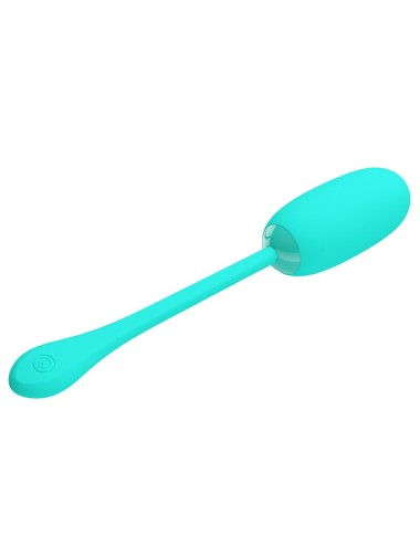 PRETTY LOVE - JULIUS WATERPROOF-RECHARGEABLE VIBRATING EGG AQUA GREEN