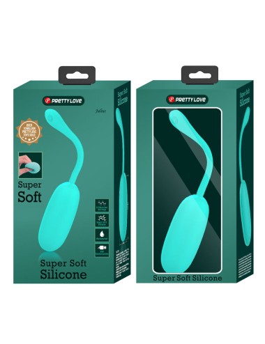 PRETTY LOVE - JULIUS WATERPROOF-RECHARGEABLE VIBRATING EGG AQUA GREEN