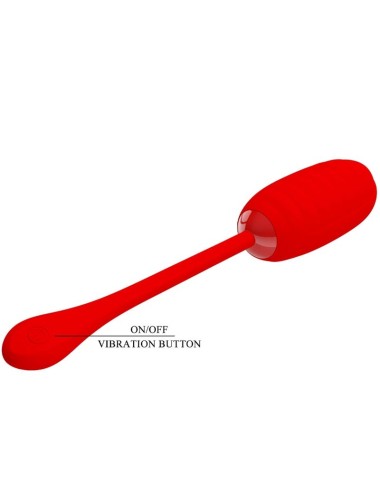 PRETTY LOVE - KIRK RECHARGEABLE VIBRATING EGG RED