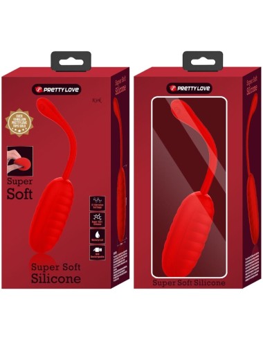 PRETTY LOVE - KIRK RECHARGEABLE VIBRATING EGG RED