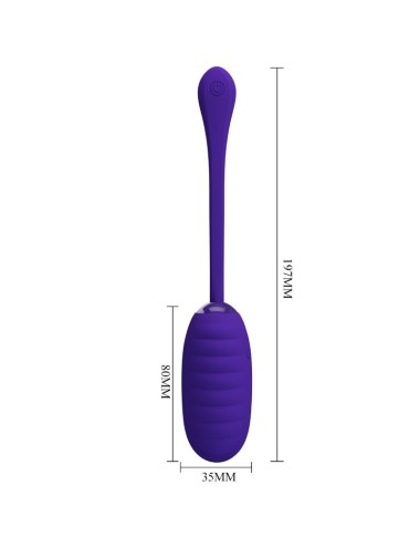 PRETTY LOVE - KIRK RECHARGEABLE VIBRATING EGG PURPLE