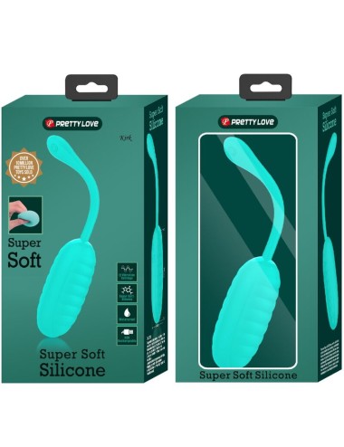 PRETTY LOVE - KIRK RECHARGEABLE VIBRATING EGG AQUA GREEN