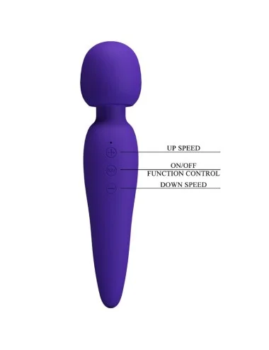PRETTY LOVE - MEREDITH MASSAGER 12 VIBRATION MODES PURPLE