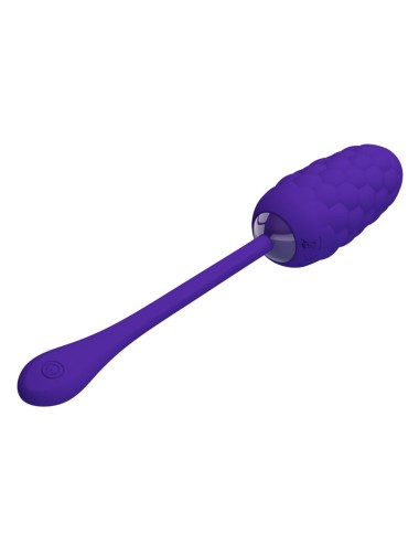 PRETTY LOVE - VIBRATING EGG WITH PURPLE RECHARGEABLE MARINE TEXTURE
