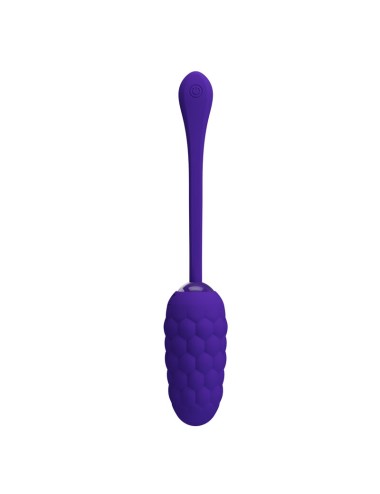 PRETTY LOVE - VIBRATING EGG WITH PURPLE RECHARGEABLE MARINE TEXTURE