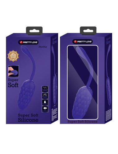 PRETTY LOVE - VIBRATING EGG WITH PURPLE RECHARGEABLE MARINE TEXTURE