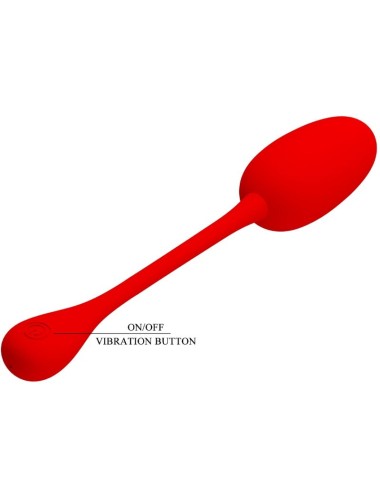 PRETTY LOVE - KNUCKER RED RECHARGEABLE VIBRATING EGG
