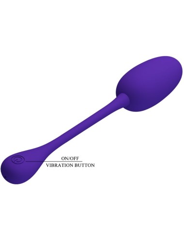 PRETTY LOVE - KNUCKER PURPLE RECHARGEABLE VIBRATING EGG