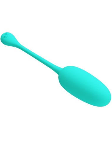 PRETTY LOVE - KNUCKER WATER GREEN RECHARGEABLE VIBRATING EGG
