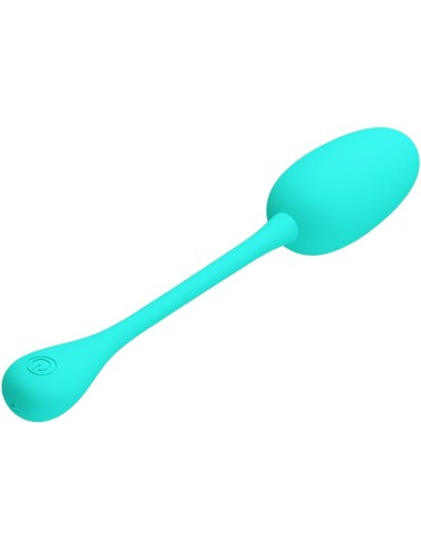 PRETTY LOVE - KNUCKER WATER GREEN RECHARGEABLE VIBRATING EGG