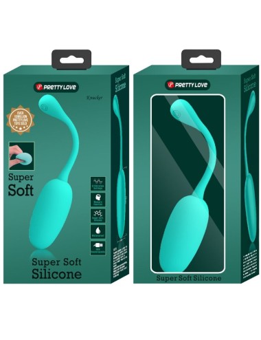 PRETTY LOVE - KNUCKER WATER GREEN RECHARGEABLE VIBRATING EGG