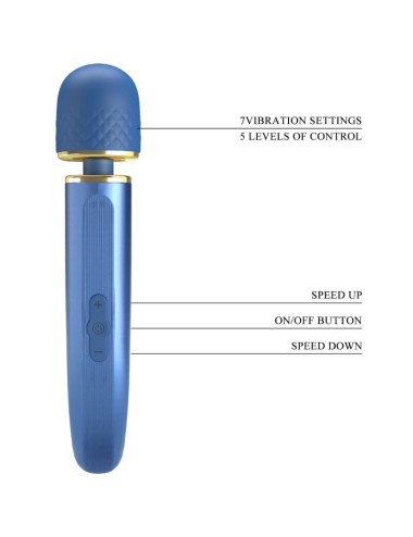 PRETTY LOVE - MASSAGER 7 VIBRATION MODES BLUE