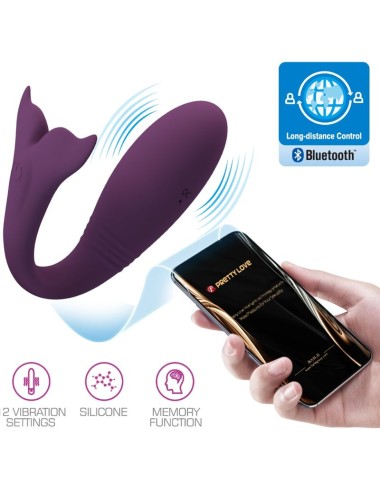 PRETTY LOVE - JAYLEEN VIBRATOR APP REMOTE CONTROL PURPLE