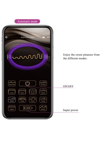 PRETTY LOVE - JAYLEEN VIBRATOR APP REMOTE CONTROL PURPLE