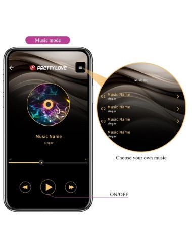 PRETTY LOVE - JAYLEEN VIBRATOR APP REMOTE CONTROL PURPLE