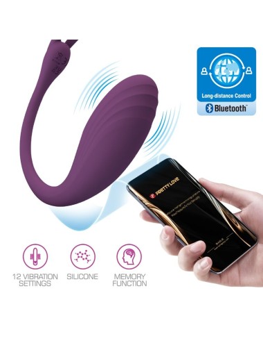 PRETTY LOVE - CATALINA VIBRATOR APP REMOTE CONTROL PURPLE