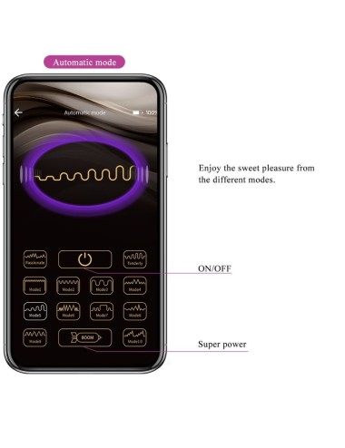 PRETTY LOVE - CATALINA VIBRATOR APP REMOTE CONTROL PURPLE