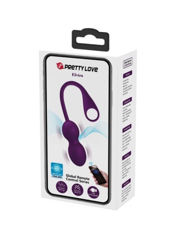 PRETTY LOVE - ELVIRA KEGEL BALLS APP REMOTE CONTROL PURPLE