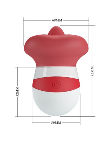 PRETTY LOVE - MINA TONGUE STIMULATOR LIGHT RED