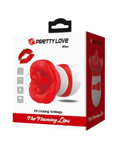PRETTY LOVE - MINA TONGUE STIMULATOR LIGHT RED