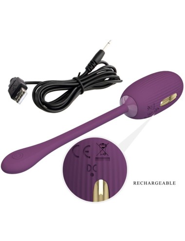 PRETTY LOVE - DOREEN PURPLE RECHARGEABLE VIBRATING EGG