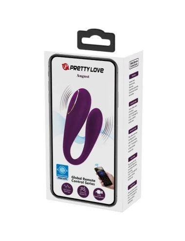 PRETTY LOVE - AUGUST REMOTE GLOBAL DOUBLE PLEASURE VIBRATOR