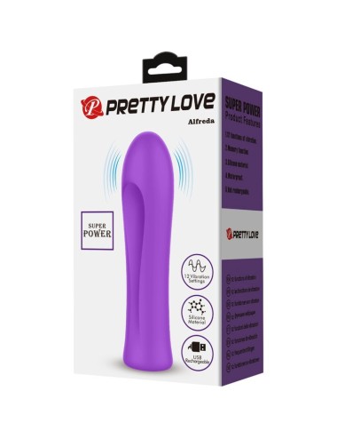 PRETTY LOVE - ALFREDA SUPER POWER VIBRATOR AQUA PURPLE