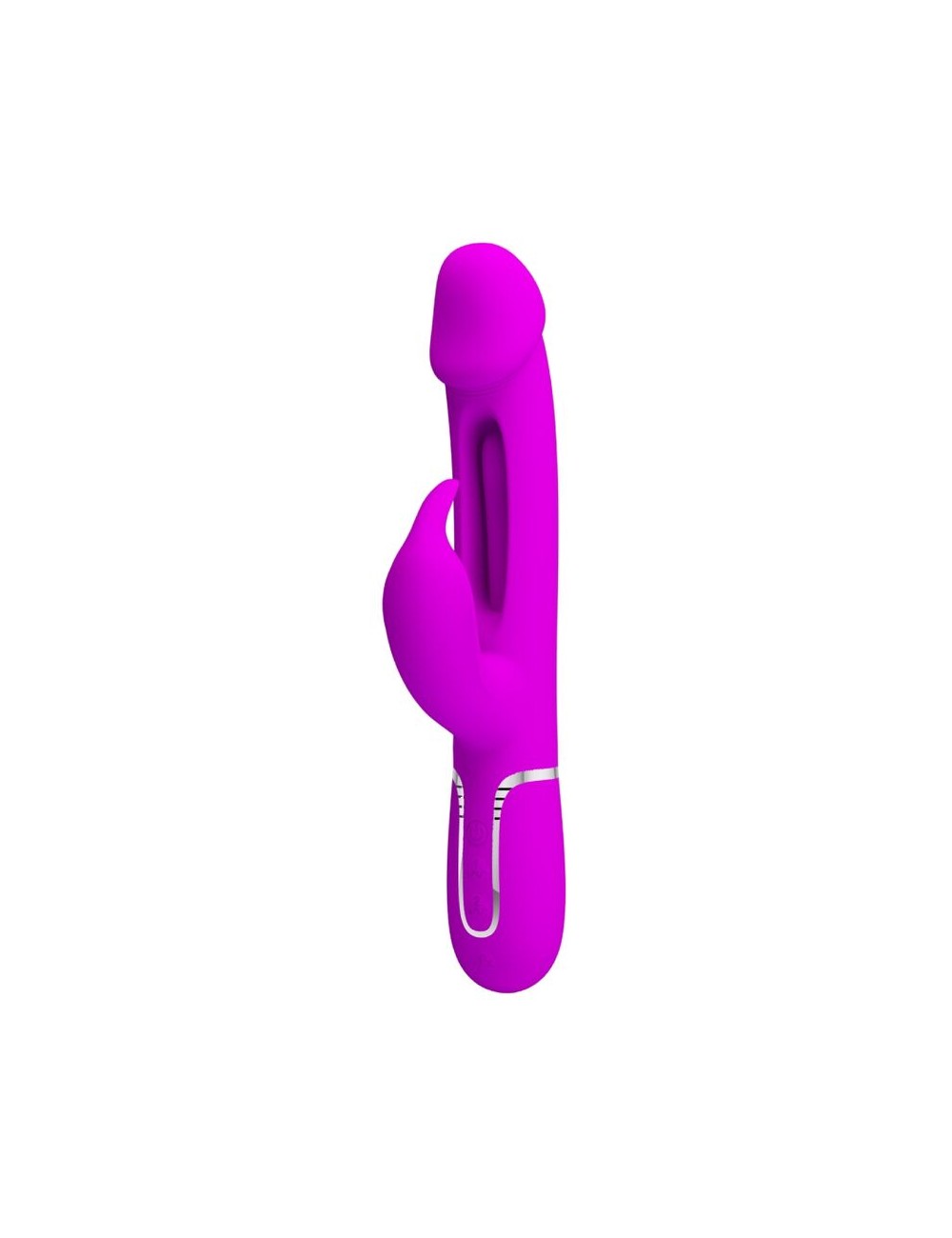 PRETTY LOVE - KAMPAS RABBIT 3 IN 1 MULTIFUNCTION VIBRATOR WITH TONGUE VIOLET
