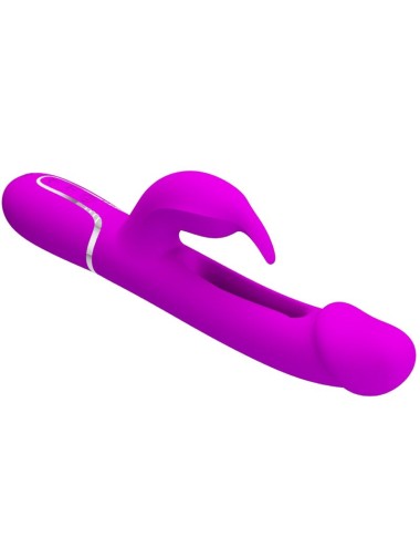 PRETTY LOVE - KAMPAS RABBIT 3 IN 1 MULTIFUNCTION VIBRATOR WITH TONGUE VIOLET