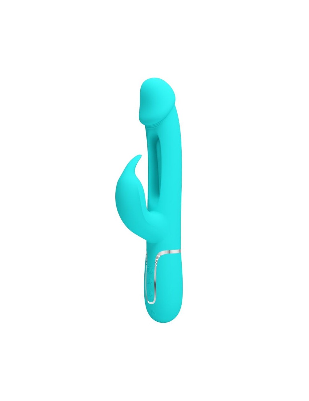 PRETTY LOVE - KAMPAS RABBIT 3 IN 1 MULTIFUNCTION VIBRATOR WITH TONGUE AQUA GREEN PRETTY LOVE - KAMPAS RABBIT 3 IN 1 MULTIFUNCTION VIBRATOR WITH TONGUE AQUA GREEN