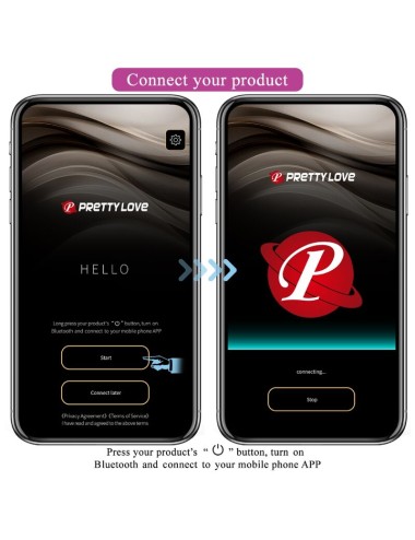 PRETTY LOVE - NYMPH VIBRATING EGG APP CONTROLLED LILA