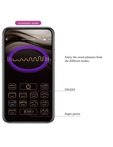 PRETTY LOVE - NYMPH VIBRATING EGG APP CONTROLLED LILA