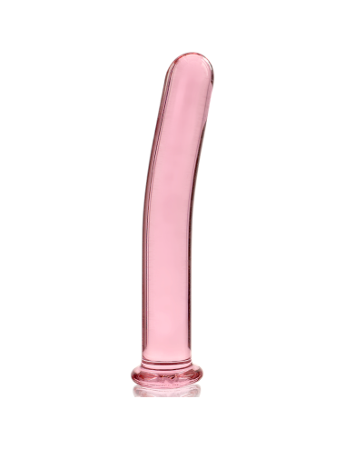 NEBULA SERIES BY IBIZA - MODEL 8 DILDO BOROSILICATE GLASS PINK 14.5 CM -O- 2 CM