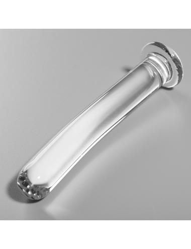 NEBULA SERIES BY IBIZA - MODEL 9 DILDO BOROSILICATE GLASS CLEAR 15.5 CM -O- 2.5 CM