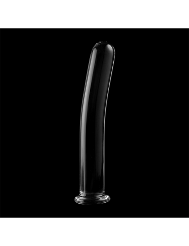 NEBULA SERIES BY IBIZA - MODEL 9 DILDO BOROSILICATE GLASS CLEAR 15.5 CM -O- 2.5 CM