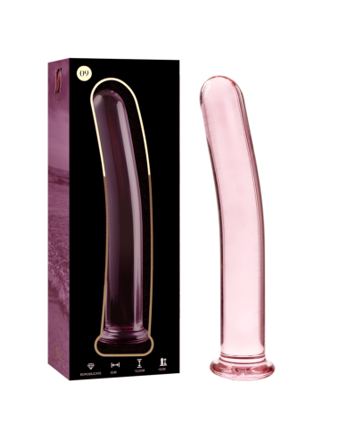 NEBULA SERIES BY IBIZA - MODEL 9 DILDO BOROSILICATE GLASS PINK 15.5 CM -O- 2.5 CM