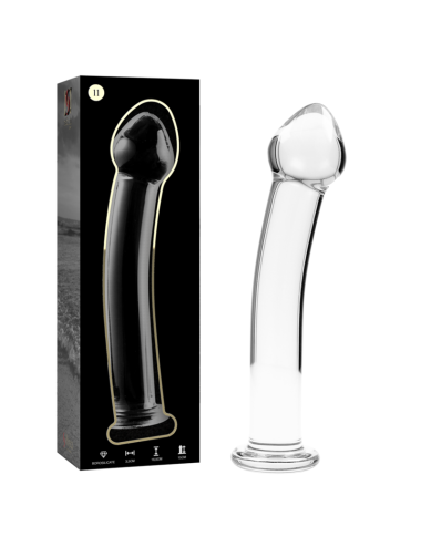 NEBULA SERIES BY IBIZA - MODEL 11 DILDO BOROSILICATE GLASS CLEAR 16 CM -O- 3 CM