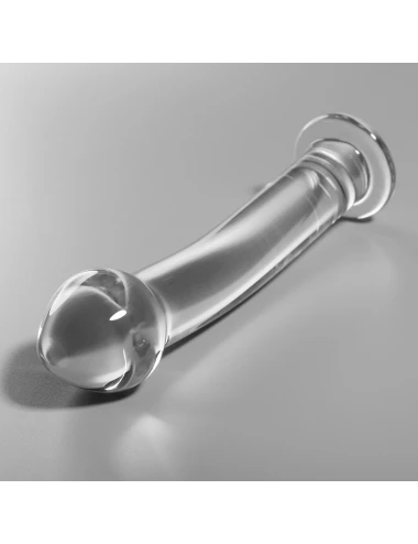 NEBULA SERIES BY IBIZA - MODEL 11 DILDO BOROSILICATE GLASS CLEAR 16 CM -O- 3 CM