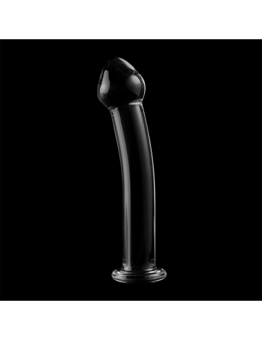 NEBULA SERIES BY IBIZA - MODEL 11 DILDO BOROSILICATE GLASS CLEAR 16 CM -O- 3 CM