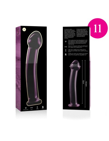 NEBULA SERIES BY IBIZA - MODEL 11 DILDO BOROSILICATE GLASS PINK 16 CM -O- 3 CM