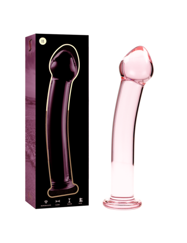 NEBULA SERIES BY IBIZA - MODEL 11 DILDO BOROSILICATE GLASS PINK 16 CM -O- 3 CM