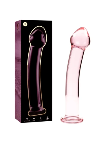 NEBULA SERIES BY IBIZA - MODEL 11 DILDO BOROSILICATE GLASS PINK 16 CM -O- 3 CM