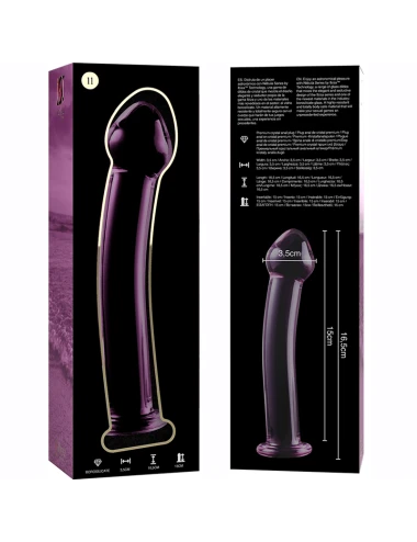 NEBULA SERIES BY IBIZA - MODEL 11 DILDO BOROSILICATE GLASS PINK 16 CM -O- 3 CM