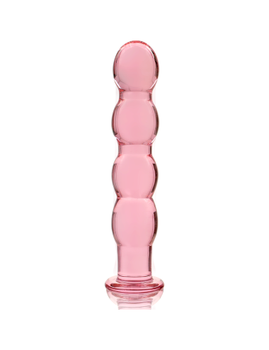 NEBULA SERIES BY IBIZA - MODEL 10 DILDO BOROSILICATE GLASS PINK 16.5 CM -O- 3.5 CM