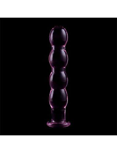 NEBULA SERIES BY IBIZA - MODEL 10 DILDO BOROSILICATE GLASS PINK 16.5 CM -O- 3.5 CM