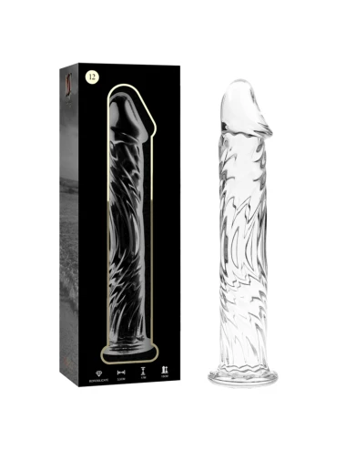 NEBULA SERIES BY IBIZA - MODEL 12 DILDO BOROSILICATE GLASS CLEAR 17 CM -O- 3.5 CM