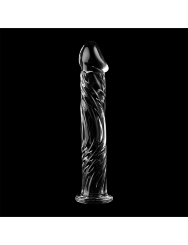 NEBULA SERIES BY IBIZA - MODEL 12 DILDO BOROSILICATE GLASS CLEAR 17 CM -O- 3.5 CM