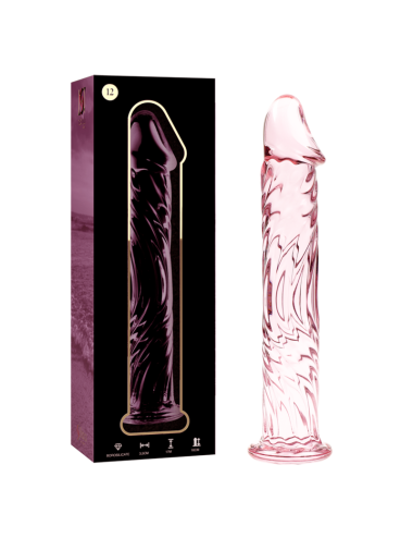 NEBULA SERIES BY IBIZA - MODEL 12 DILDO BOROSILICATE GLASS PINK 17 CM -O- 3.5 CM