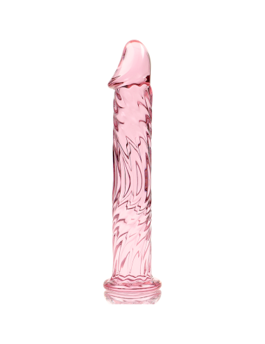 NEBULA SERIES BY IBIZA - MODEL 12 DILDO BOROSILICATE GLASS PINK 17 CM -O- 3.5 CM